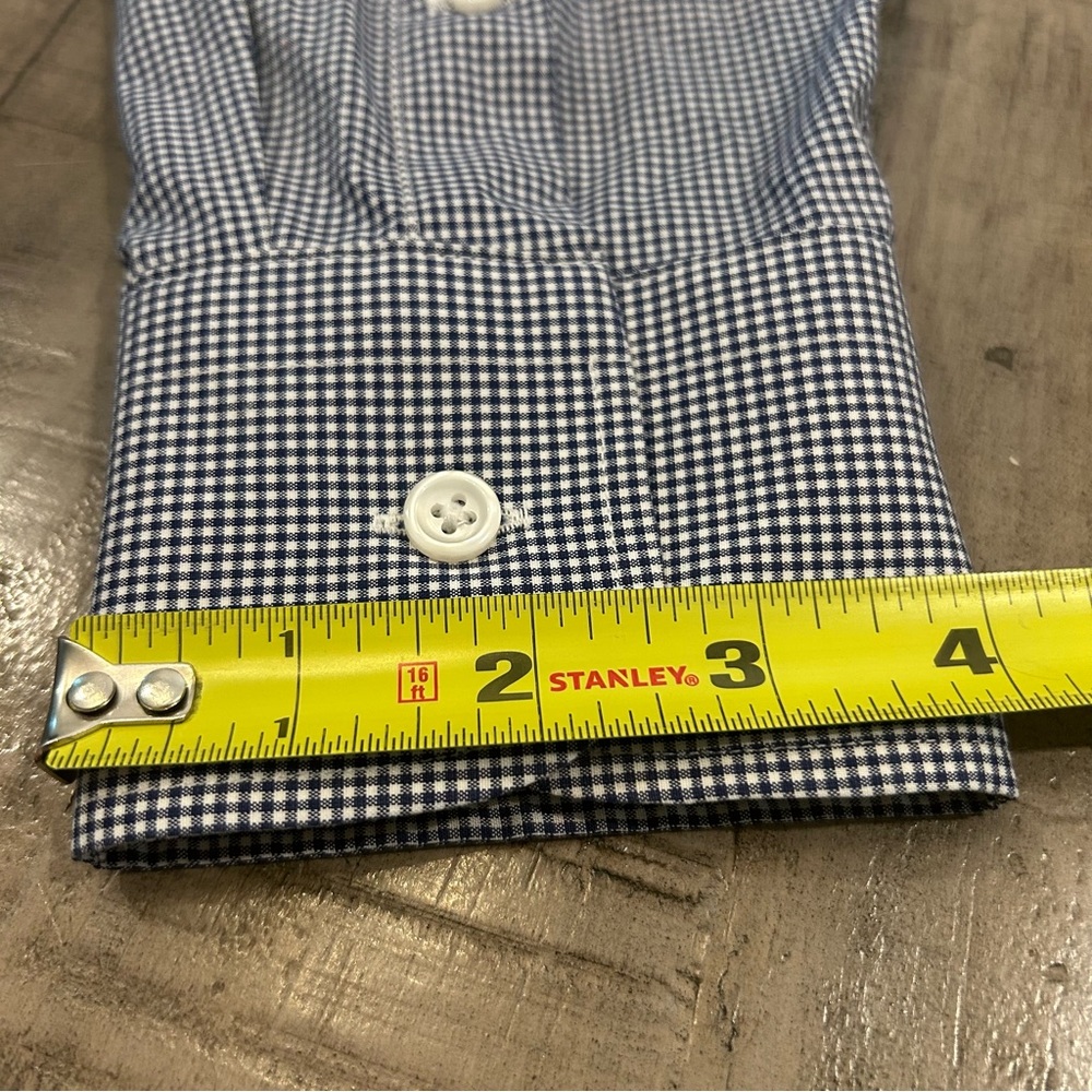 J Crew Ludlow Shirt Long Sleeves Like New Slim Fit White & Blue 15 1/2” Neck - Picture 9 of 9
